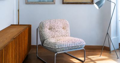 sillón tejido punto mineral